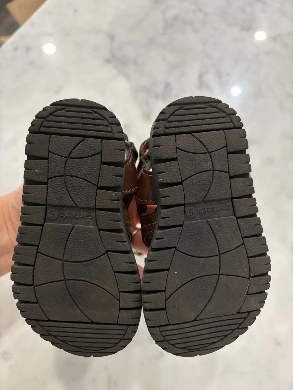 Carter's Brown Boys Closed-Toe Fisherman Sandals